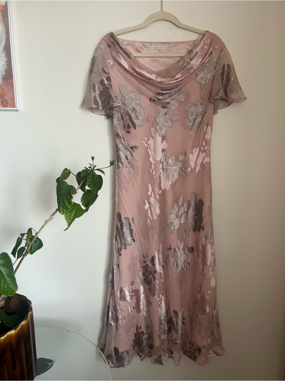 Jacques Vert Silky Devoré Floral Dress